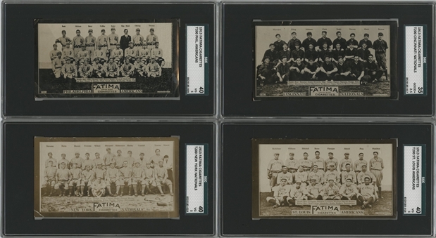 1913 T200 Fatima Team Cards SGC-Graded Partial Set (11/16)
